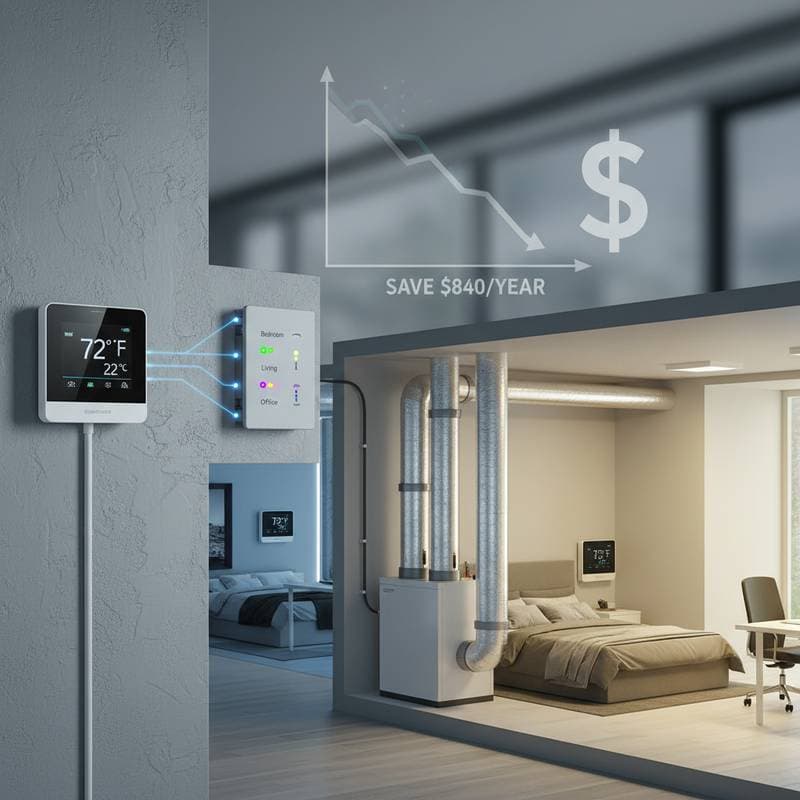 Featured image for HVAC Zoning Cuts Energy Bills by $840 Yearly