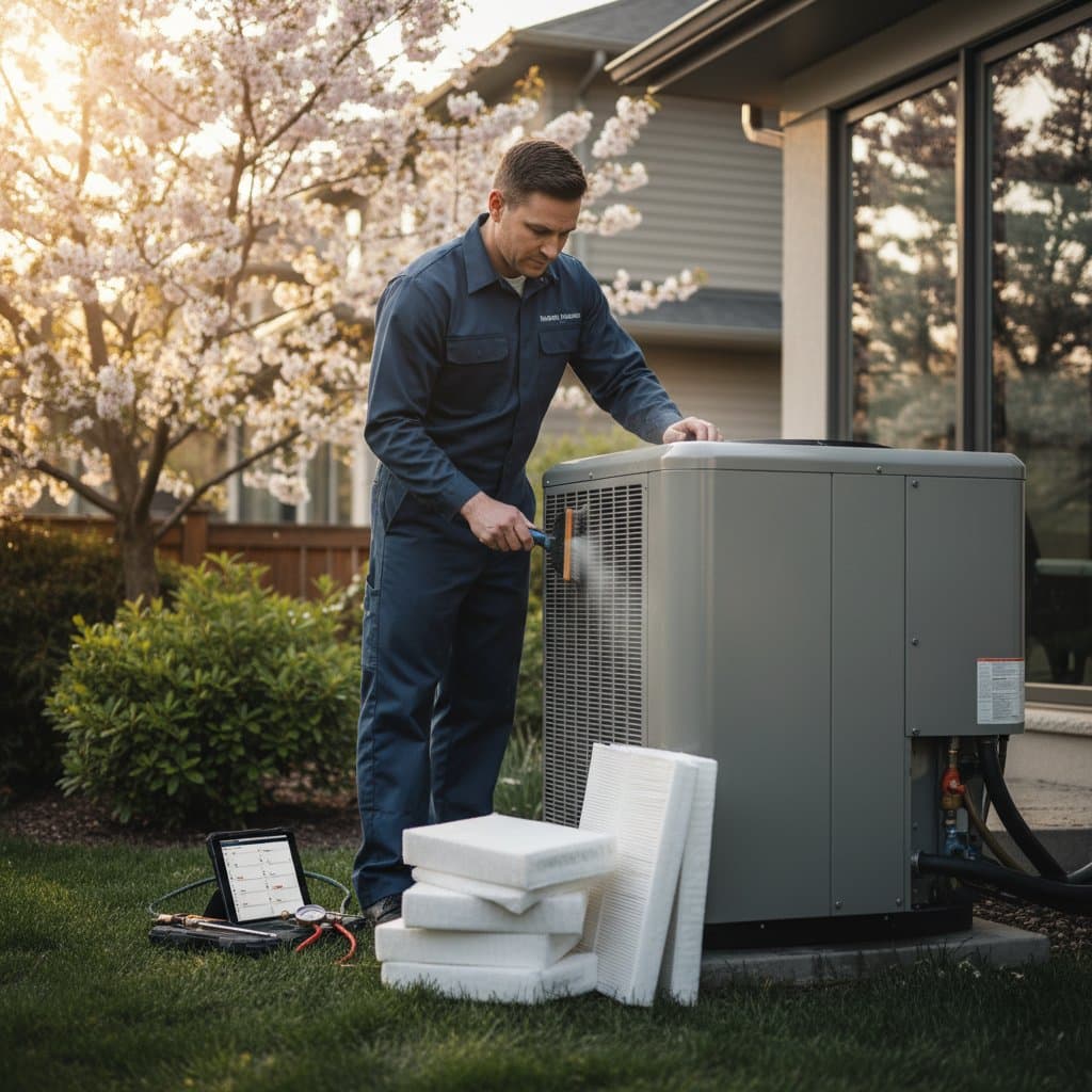 Featured image for Spring HVAC Tasks That Prevent $1,200 Breakdowns