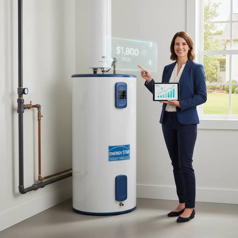 Featured image for How to Claim $1,800 Heat Pump Water Heater Rebates