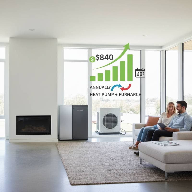 Featured image for Dual-Fuel Heating Saves Homeowners $840 Annually