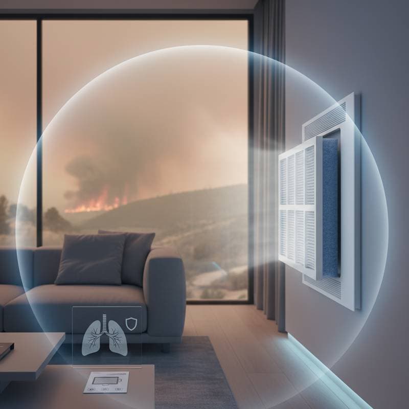 Image for MERV 13 Filters Block Wildfire Smoke for Under $200/Year