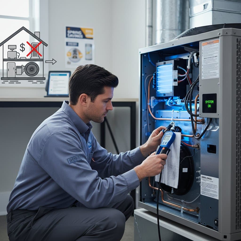 Image for Spring HVAC Tune-Up Prevents $800 Repair Bills