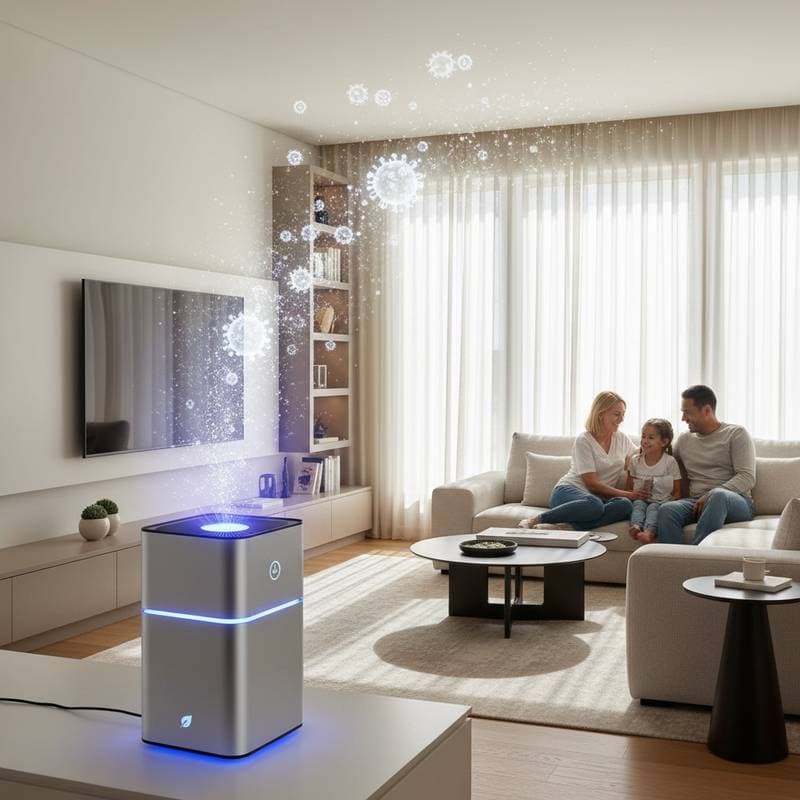 Image for UV-C Light Kills 99% of Airborne Viruses at Home