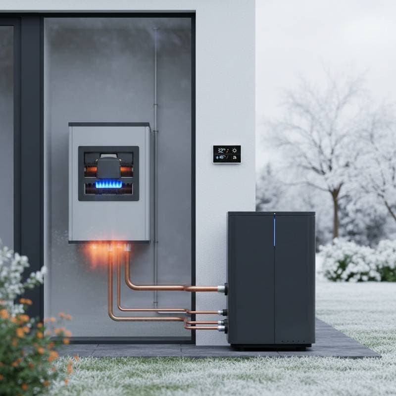 Image for Dual-Fuel Heat Pumps Switch to Gas When Cold Hits
