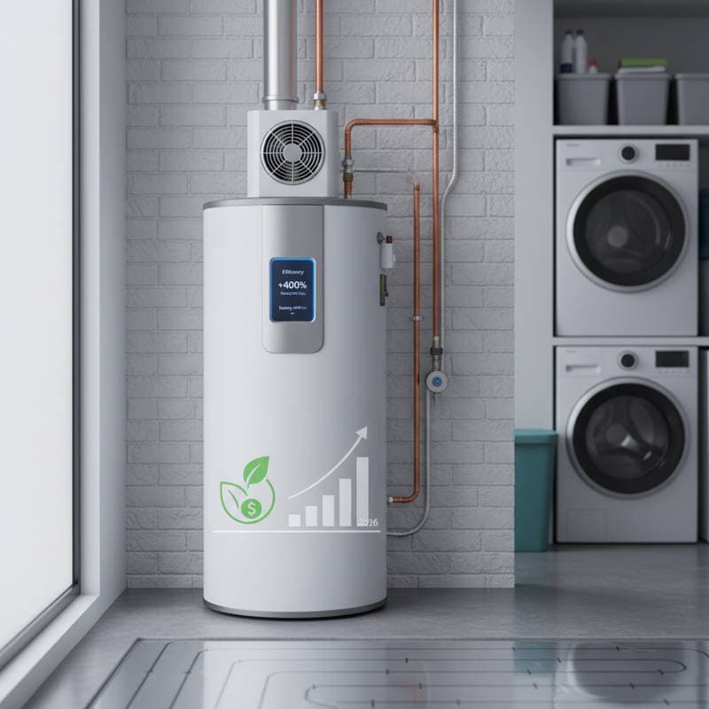 Image for Heat Pump Water Heaters Cut Bills by $550 Yearly