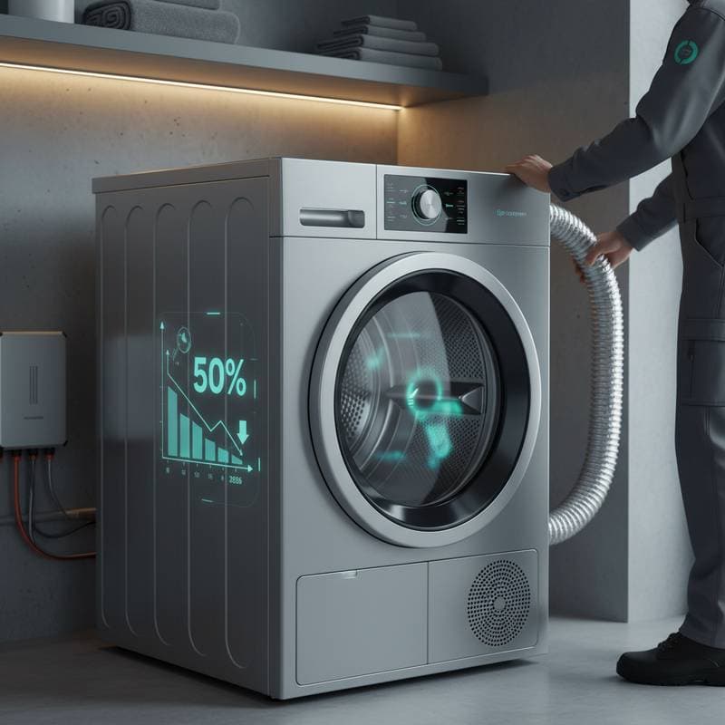 Image for Heat Pump Dryers Slash Energy Bills 50% by 2026