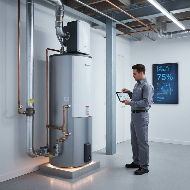 Image for Heat Pumps Slash Water Heating Costs by 75%