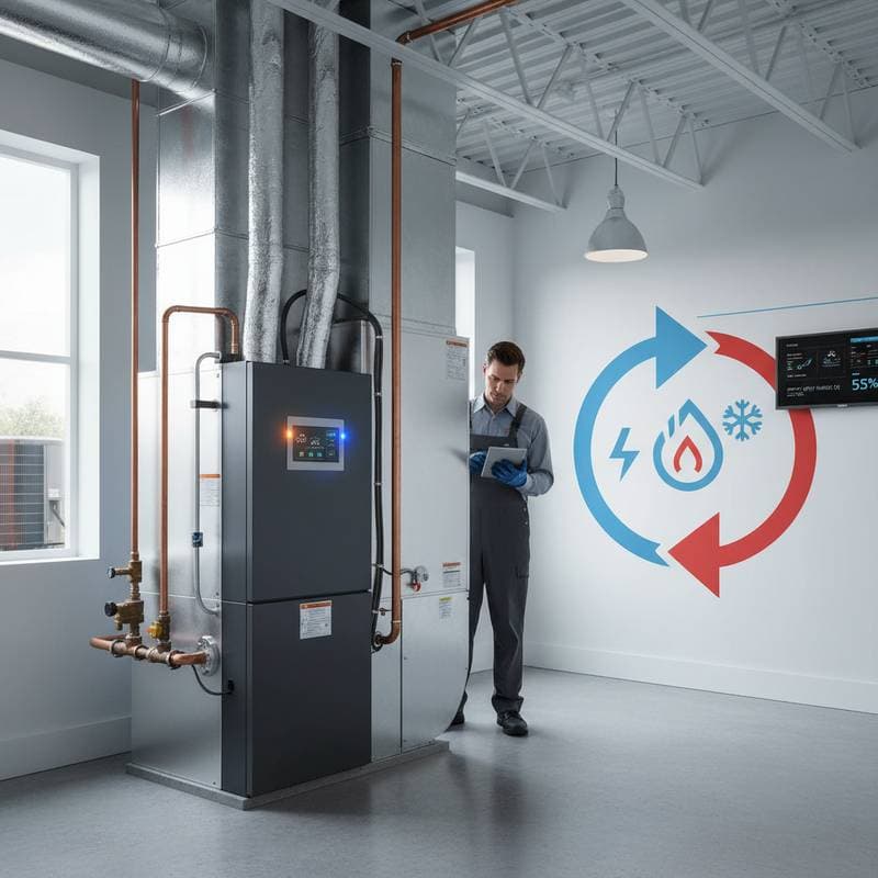 Image for Dual-Fuel HVAC Cuts Energy Bills 55% in Extreme Weather