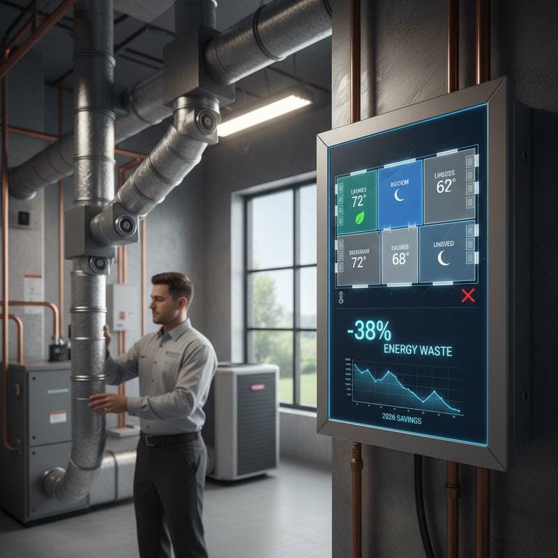 Image for Cut 38% HVAC Energy Waste with Zoning Systems