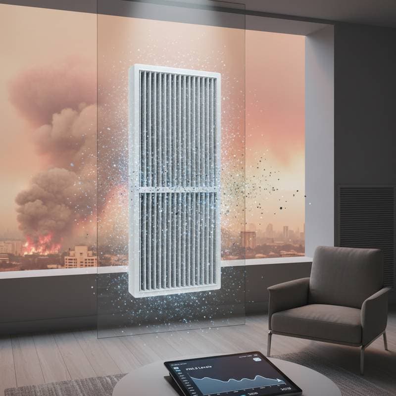 Image for MERV 13 Filters Capture Dangerous Wildfire Particles