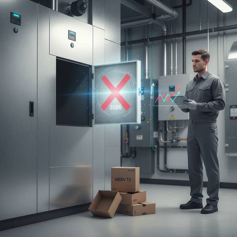 Featured image for MERV 13 Filter Shortages Threaten HVAC Systems in 2026