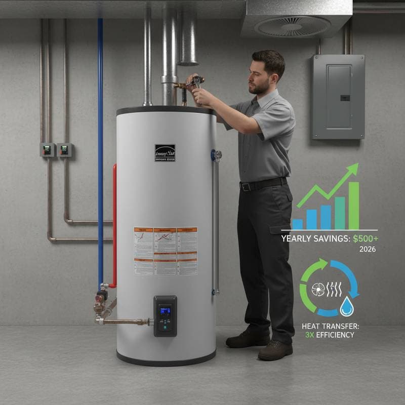 Image for Heat Pump Water Heaters Cut Energy Bills by $500 Yearly