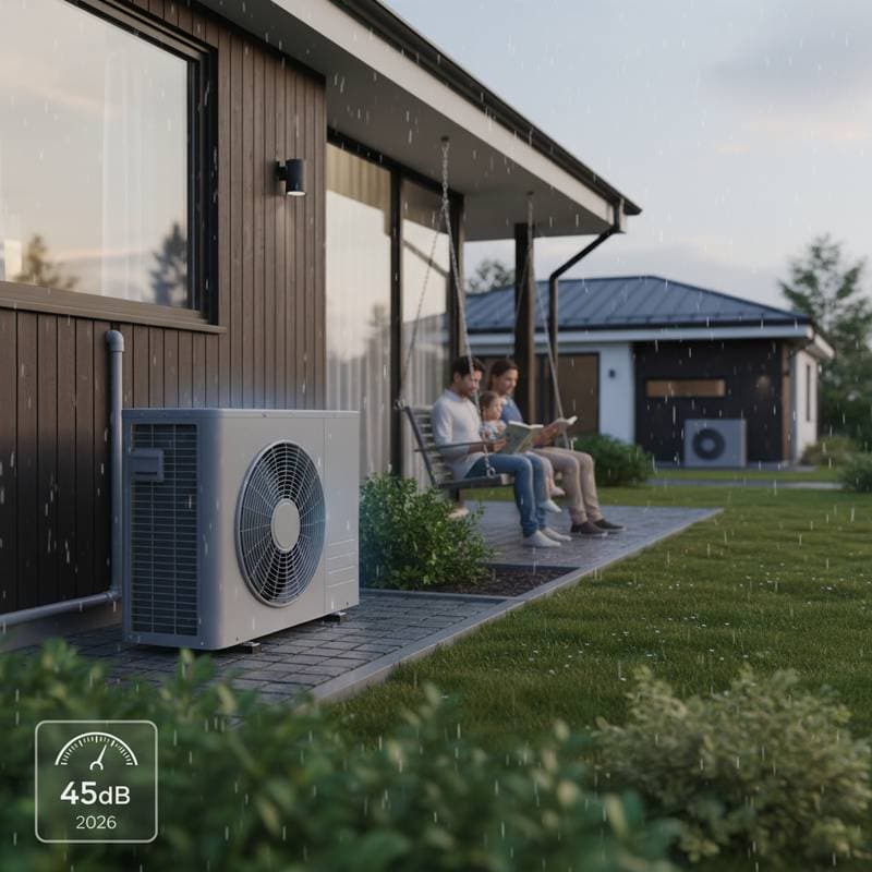 Featured image for 2026 Heat Pump Noise Cap: 45dB Rules You Need to Know