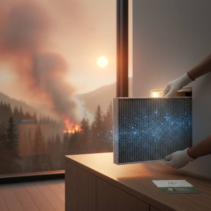 Image for MERV 13 Filters Capture Wildfire Smoke Particles
