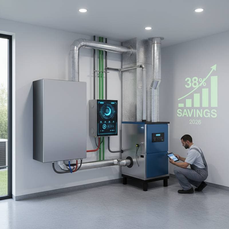 Featured image for Dual-Fuel HVAC Systems Cut Energy Bills by 38%