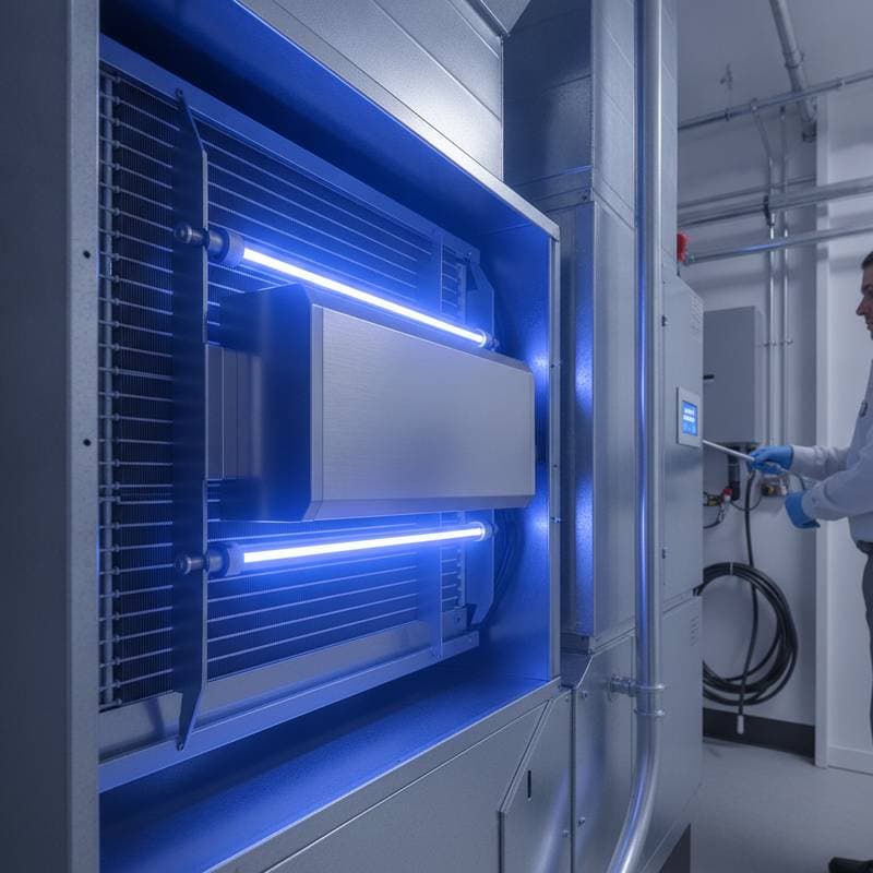 Image for UV-C Light Cuts Mold Claims 55% in HVAC Systems