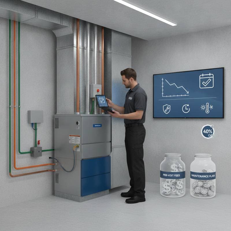 Image for HVAC Plans Cut Service Costs 40% vs Per-Visit Fees