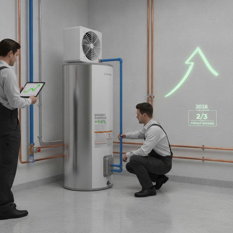 Image for Heat Pump Water Heaters Cut Energy Bills by Two-Thirds
