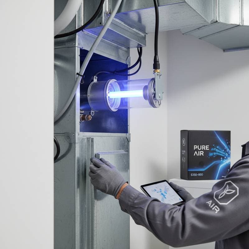 Featured image for UV-C Light Systems Cost $350-$800 for Cleaner Air