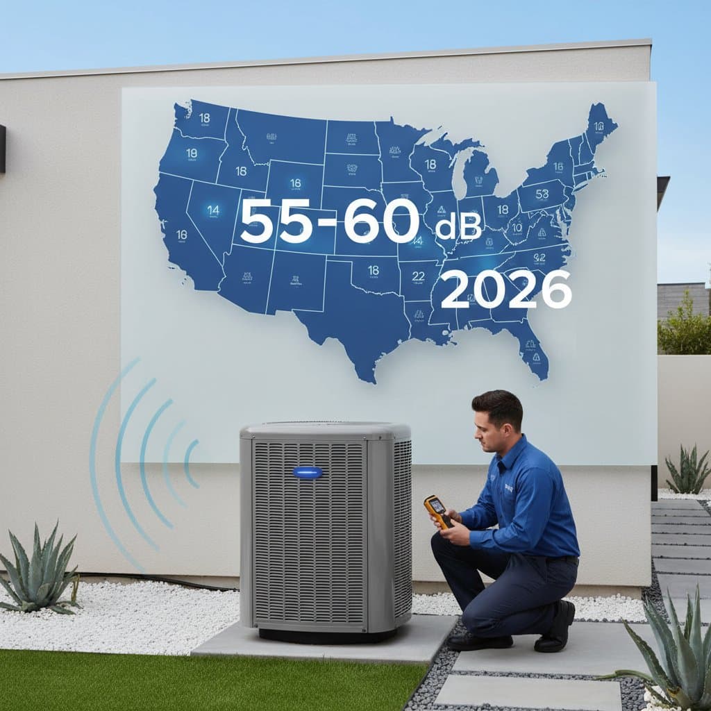 Featured image for 2026 HVAC Noise Limits Hit 18 States: What You Need to Know