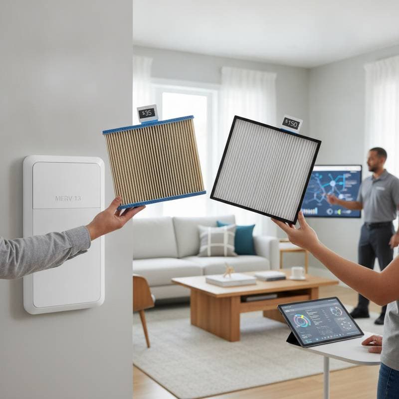 Featured image for MERV 13 vs HEPA Filter Costs for Your Home HVAC System